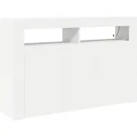 vidaXL Dressoir Wit 116 x 30 x 75 cm Bewerkt hout