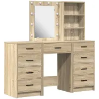 vidaXL Kaptafel 3 st Bruin 40 x 41 x 135 cm Bewerkt hout