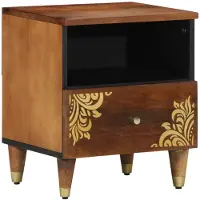 vidaXL Nachtkastje 2 st Honing bruin 40 x 33 x 46 cm