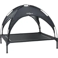 vidaXL Hondenbed 104 x 86 x 84,5 cm Staal Zwart