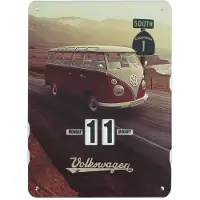 Brisa VW Collection - Volkswagen T1 Bulli Bus eindeloze kalender, eeuwigdurende kalender om op te hangen (37 x 27 x 0,5 cm | 4c bedrukt karton)