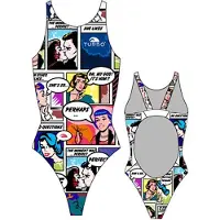 Turbo Comic Pro Resist Swimsuit Veelkleurig L Vrouw