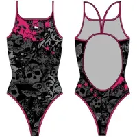 Turbo Skull Butterflyers Stars Swimsuit Zwart 3XL Vrouw
