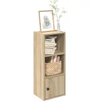 vidaXL Boekenkast 31x24x77 cm bewerkt hout sonoma eikenkleurig