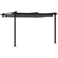 vidaXL Prieel 300 x 300 x 200 cm Antracietkleurig Polyester