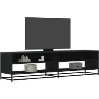 vidaXL Tv-meubel 180,5x40x46 cm bewerkt hout zwart