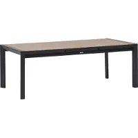 Hespéride Uitschuifbare tuintafel voor 10 personen van aluminium met houteffect ÉVASION