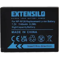 123accu FujiFilm NP-W126 / NP-W126S accu (7.4 V, 1020 mAh, huismerk)