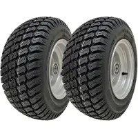 Parnells 16x6,50-8 grasmaaierwiel, 4-laags P332-band, stalen velg, 25 mm lager (set van 2)