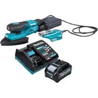 Makita Slijpmachine + polijstmachine, BO 006 CGM101 Snoerloze deltaschuurmachine 40 V max. 100 x 150 mm 3,0 mm slag Borstelloos + 1x