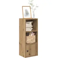 vidaXL Boekenkast 31x24x77 cm bewerkt hout artisanaal eikenkleurig
