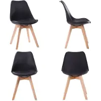 Happy Garden Uittrekbare tafel 120/160cm HELGA en 4 stoelen NORA zwart