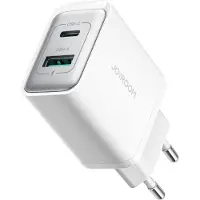 JOYROOM Netwerkoplaadapparaat USB-C / USB-A 30W snellader in wit PD/QC 3.0