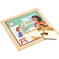Educo Peuter puzzel 9 stukjes - In de keuken - - Educatief speelgoed