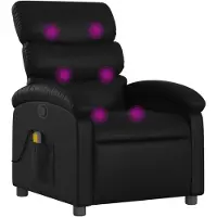 vidaXL Massagestoel van zwart kunstleer