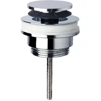 Briconess Klik-klak toiletpot 'Piletta', 11/4 inch - Chromen afdichting