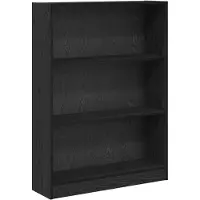 vidaXL Boekenplank 80 x 24 x 109 cm Bewerkt hout Zwart Eiken