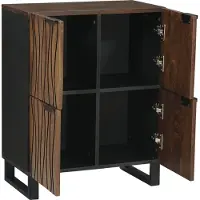vidaXL Bruin 60 x 33.5 x 75 cm Massief mango-hout en engineered wood