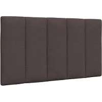 vidaXL Hoofdbordkussen "Hanko" 90 cm stof donkerbruin