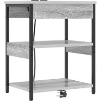 vidaXL Nachtkastje Grijs Sonoma 41 x 31 x 51 cm Bewerkt hout