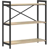 vidaXL Boekenplank 80 x 30 x 85 cm Bewerkt hout Sonoma Eik
