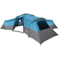 vidaXL Familietent 16-persoons Waterdicht Blauw taft