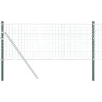 vidaXL Hekpaal. 2 pcs Groen 70 cm Poedercoated staal