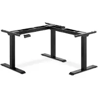 Helloshop26 Bureau hoekstaand zittend staand (onderstel) hoogte: 69 118 cm breedte: 90 150 cm (links) / 110 190 cm (rechts) ang