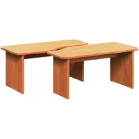 vidaXL Salontafel 2 st Wasbruin 100 x 69 x 35,5 cm Massief grenenhout