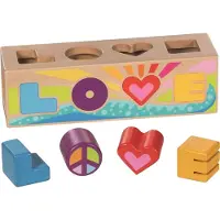 Sonstige Verlage Sorteerkist - Love - 4 Blokken - Hout - 1 Jaar