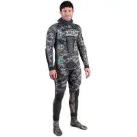 Spetton Med 7 Mm Spearfishing Wetsuit Grijs 2XL Man