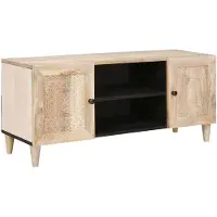 vidaXL TV Eenheden met plank Wit 105 x 33 x 46 cm Bewerkt hout