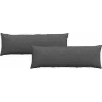 vidaXL Zitkussens 2 pcs Donkergrijs 120 x 40 cm Corduroy stof