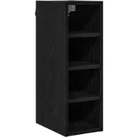 vidaXL Hangkast Zwart eiken 20 x 29,5 x 60 cm Bewerkt hout