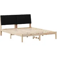 vidaXL Bedframe met hoofdeinde Bruin 160 x 200 cm Massief grenenhout