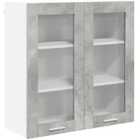 vidaXL Hangkast Beton Grijs 80 x 31 x 80 cm Bewerkt hout