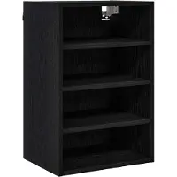vidaXL Hangkast Zwart eiken 40 x 29,5 x 60 cm Bewerkt hout