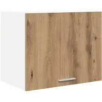 vidaXL Hangkast Ambachtelijke Eik en Wit 50 x 31 x 40 cm Bewerkt hout