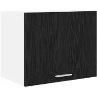 vidaXL Hangkast Zwart Eiken en Wit 50 x 31 x 40 cm Bewerkt hout