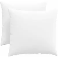 vidaXL Zitkussens 2 st Stof Wit 50 x 50 cm