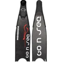 Go N Sea Pirates Carbone Hard Spearfishing Fins Zwart EU 36-37