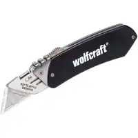 Wolfcraft Aluminium vrijetijdsmes | Intrekbaar mes | 1 stuk - 4124000