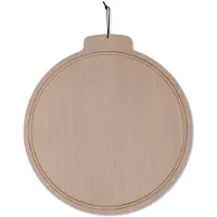 Dutchdeluxes - Handgemaakt - Luxe - Serveerplank - Snijplank - Beukenhout - Rond - Licht bruin