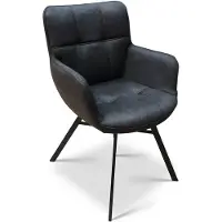 MX Sofa Eetkamerstoel Marcon - Microstof - Antraciet - MxSofa