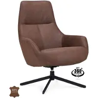 WGXL Collection Fauteuil Couver - Microleder Bull - Bruin -