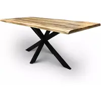 WGXL Collection Boomstamtafel Mangohout - Live Edge - Spinpoot - 220 cm -