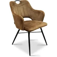 MX Sofa Eetkamerstoel Jewel - Fluweel - Cognac - MxSofa