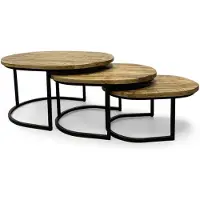WGXL Collection Salonset 3-delig - Mangohout - Ovaal -