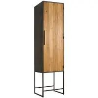 Tower Living Opbergkast Felino Small Rechts - Recycled Teak - Metaal -
