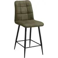 MX Sofa Barstoel Dex - Zithoogte 62,5 cm - Microstof - Mossgroen - MxSofa